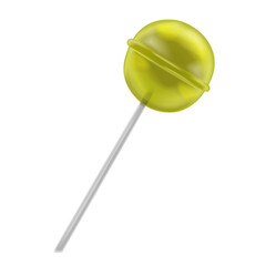 yellow lemon lollipop sweet. Icons 3d realistic render vector object. eggplant healthy vegetable. Icons 3d realistic render vector object. lollipop, candy, yellow, lemon , food, caramel, sweet, no peo