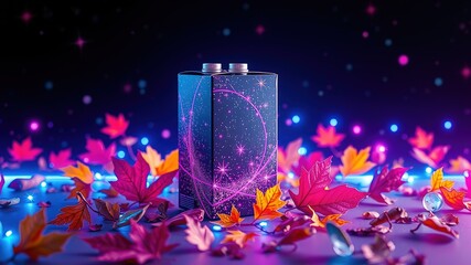 Premium Drink Box - Starry Night Sparkle, Autumn Leaves, Modern Design