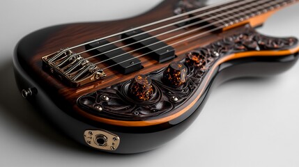 Fototapeta premium electric guitar close up