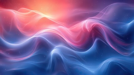 Fototapeta premium abstract background with smooth lines in blue pink and white colors