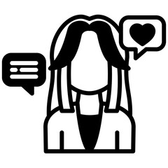 Obraz premium Influencer Icon