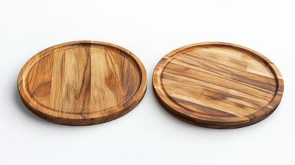 Elegant Wooden Plates for Serving Appetizers and Desserts