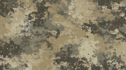 Camouflage pattern with earth tones in abstract design