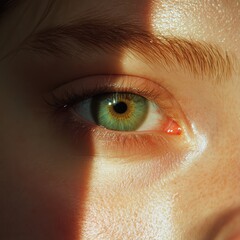 Intriguing eye close-up portraits captivating natural light & soft backgrounds