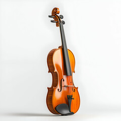 Fototapeta premium Classical Violin: Handcrafted Wooden Musical Instrument for Traditional Orchestra Performances