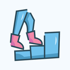 Effort Icon Design in Color Style