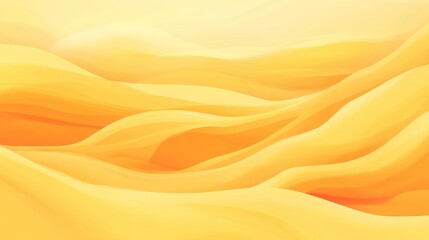 Obraz premium Abstract yellow waves pattern with warm color gradient and smooth flow
