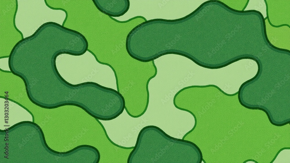 Aufkleber green camouflage pattern with various shapes and textures background
