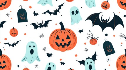 Halloween Pattern Design, Spooky Decor