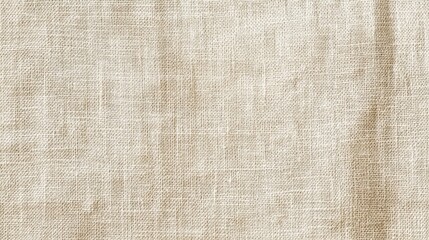 Fototapeta premium Light beige linen fabric texture background