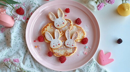 A foodie treats scene featuring baking ingredients and delicious gourmet desserts on a pink plate, perfect for home baking, party food, and special occasions.