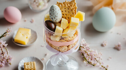 A beautiful small cake with cake topper and cake decor, showcasing delicious food and sweet art, perfect for cake decoration and confectionery lovers.