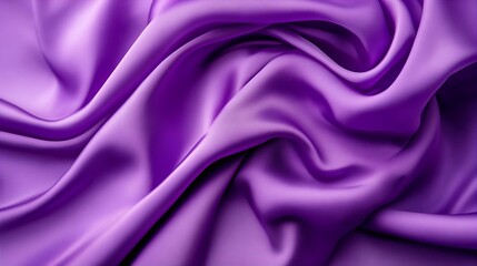 Obraz premium Close-up of Shiny Purple Fabric Texture with Soft Folds