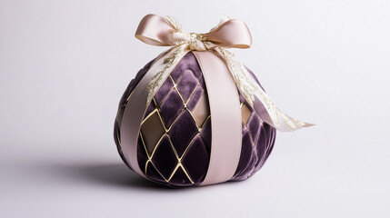 Luxurious chocolate Easter egg in a decorative gift box, perfect as a luxury gift, Easter decor, chocolate ornament, ideal for Easter party and chocolate confectionery.