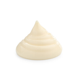 Sample of delicious mayonnaise isolated on white
