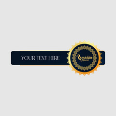 Ramadan Lower Third Vector Art  Icons  and Graphics