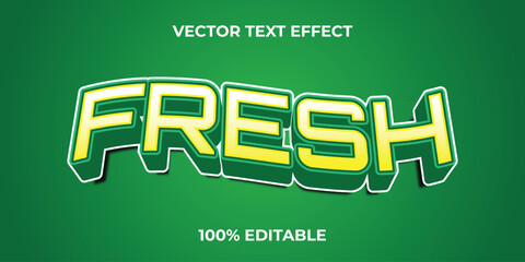 Fresh Editable text effect