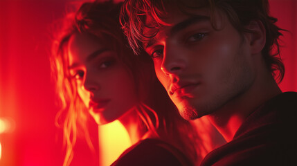 Men and women YouTube Dynamic Thumbnail Bold Cinematic Glow