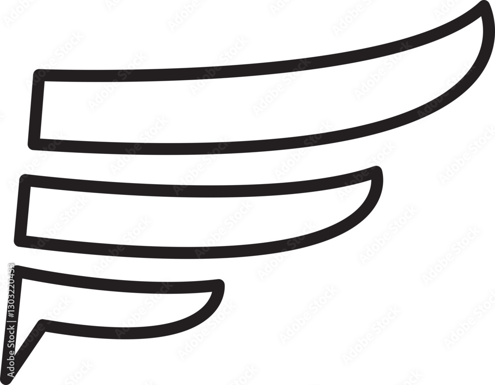 Poster abstract line art design element line icon