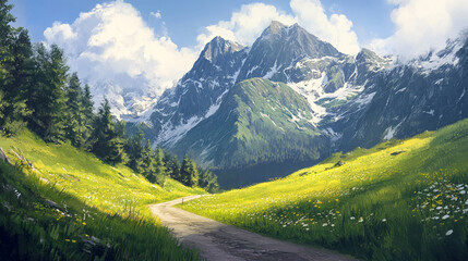 Fototapeta premium mountain road 