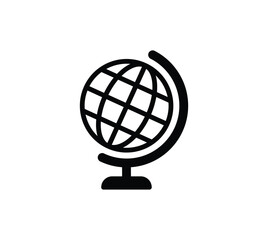 Globe icon vector. Trendy world symbol. Geography earth.