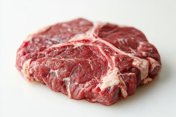 Obraz premium Organic Grass-Fed Ground Lamb: Fresh Cuts Ready for Culinary Delights on a Rustic Butcher's Board