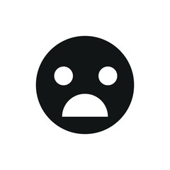 Sad Sharp icon vector