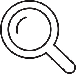 Magnifying glass icon illustration line icon