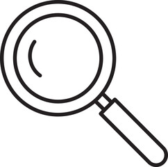 Magnifying glass icon illustration line icon