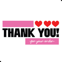 Thank You for Your Order. Elegant Thank You for Your Order Design with Stylish Graphics. Sophisticated Thank You for Your Purchase Image with Modern Elements. Chic Thank You for Your Order Graphic