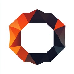 Geometric Pentagon: Stylized Icon Featuring a Unique Pentagon Shape with Dynamic Design Elements