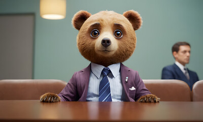 teddy bear with tie