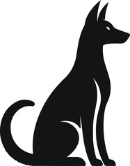 Dog vector silhouettes