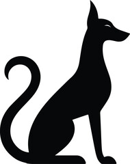Dog vector silhouettes