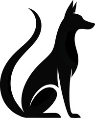 Dog vector silhouettes