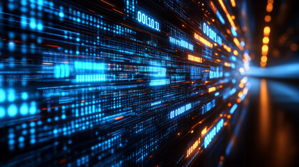 digital funnel representing big data and 5G technology High-speed wireless data transmission and internet connectivity symbolize rapid information flow in cyberspace