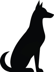 Dog vector silhouettes