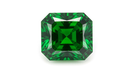 Fototapeta premium Emerald Gemstone with Faceted Cut - Luxury Jewelry
