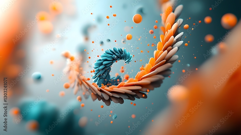 Poster vibrant abstract background showcasing intricate fractal patterns holographic geometric shapes and s