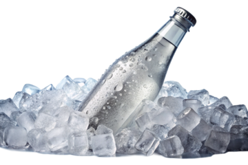 bottle of water  isolated on white background