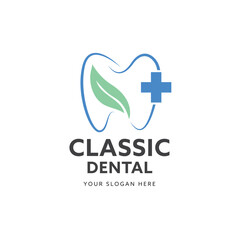 Dentist Dental clinic logo care hospital doctor medical logo teeth icon colorful solid line art 