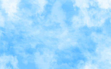 Blue sky with natural white clouds landscape. Beautiful blue sky with white clouds in the afternoon. 