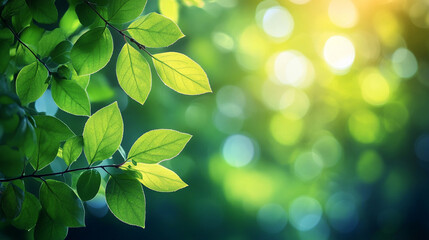 A leafy green plant with a yellowish tint symbolizes growth renewal and vitality The modern aesthetic represents contemporary sustainability and eco-conscious living Lush foliage evokes harmony and ba