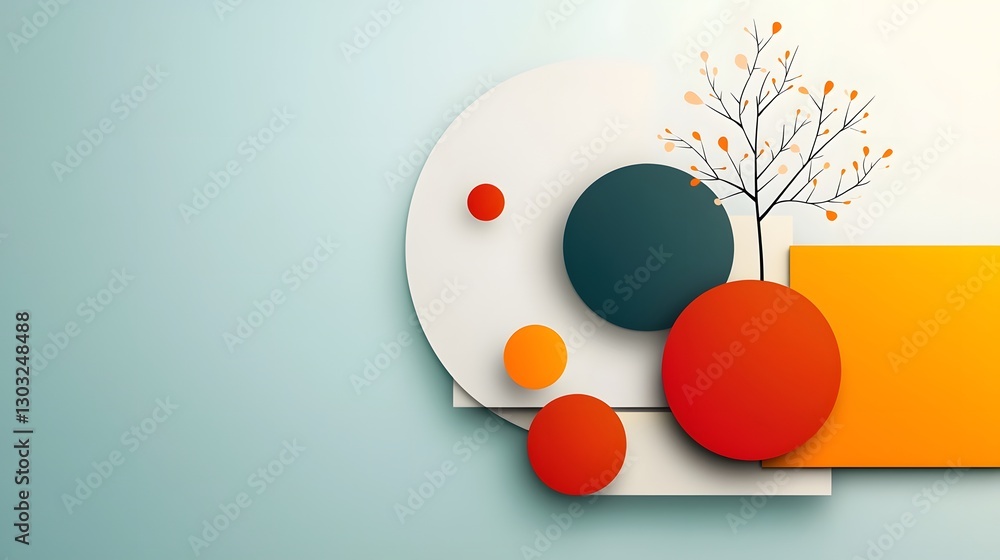 Poster minimalist digital backdrop with subtle gradients and geometric line art showcasing abstract and min