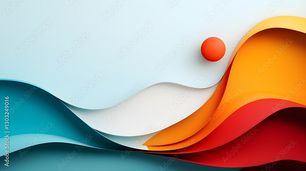 Aufkleber minimalist digital backdrop featuring a composition of subtle gradients clean geometric line art and