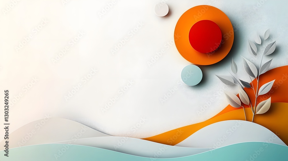 Poster minimalist digital backdrop featuring a clean abstract design with subtle gradients and geometric li