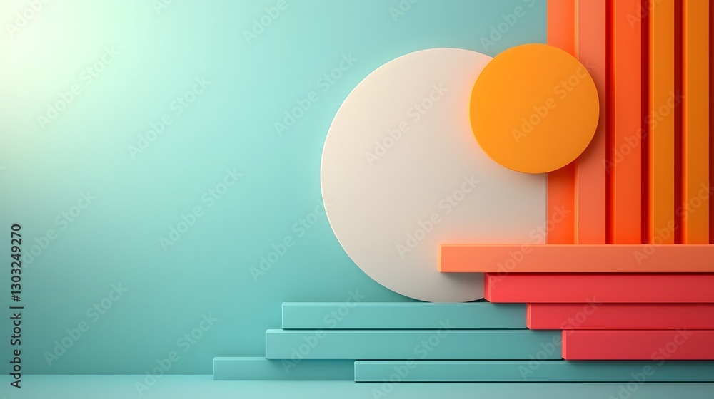 Poster minimalist digital backdrop featuring a clean abstract composition with subtle gradient effects and 