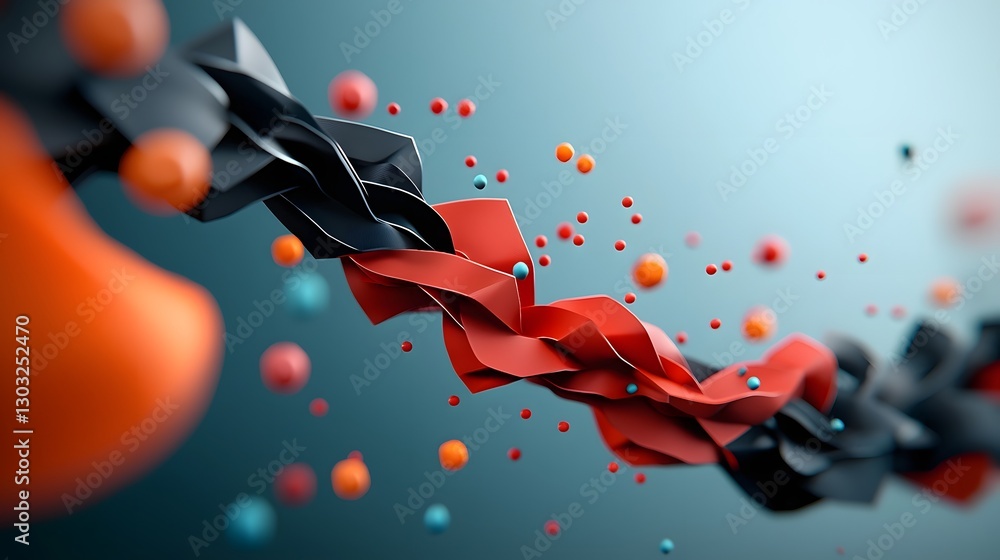 Poster mesmerizing digital abstract with flowing data streams and geometric shapes captivating algorithmic 