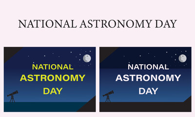 A vector National Astronomy day design.