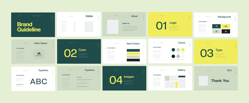 Complete Brand Identity Guidelines Template, Professional Logo Presentation, Modern Brand Guidelines Template
